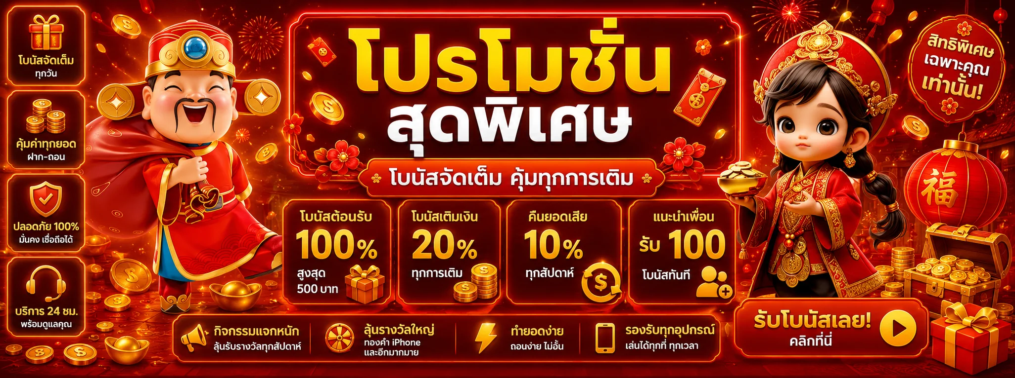 โปรโมชั่นแนะนำ 19slot